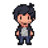 pixilated child